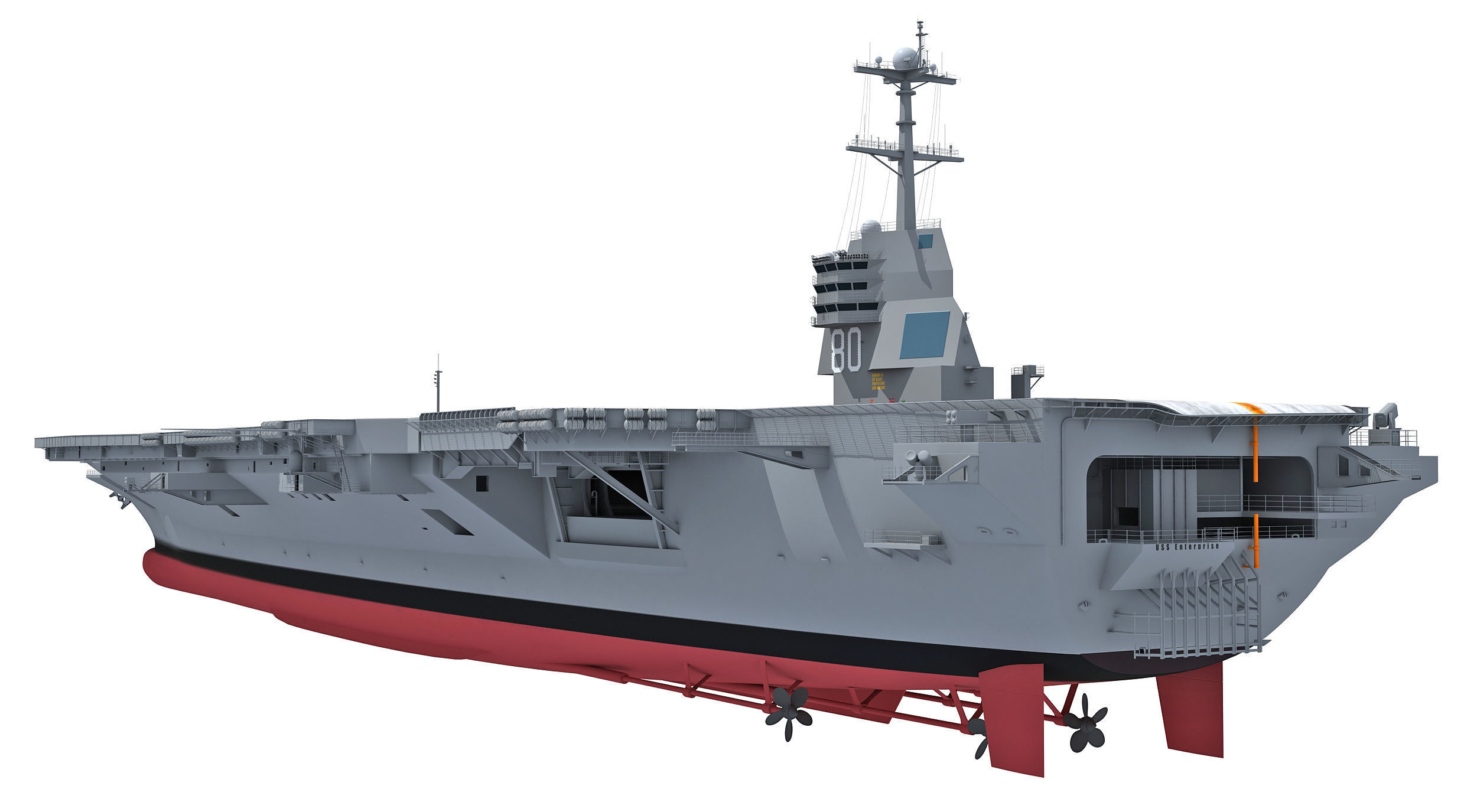 USS Enterprise CVN-80 Aircraft Carrier 3D model | CGTrader