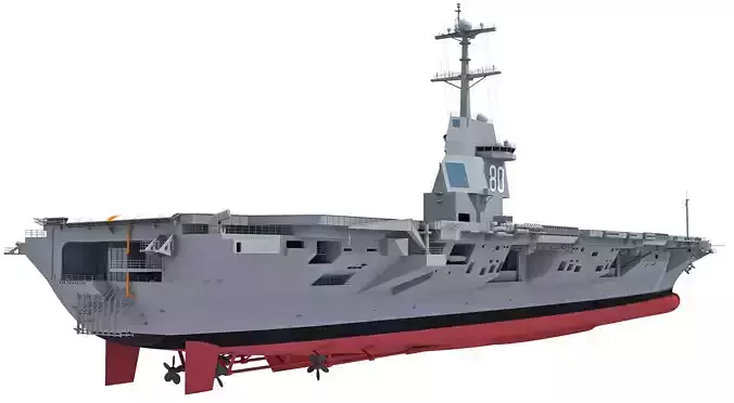 USS Enterprise CVN-80 Aircraft Carrier 3D model