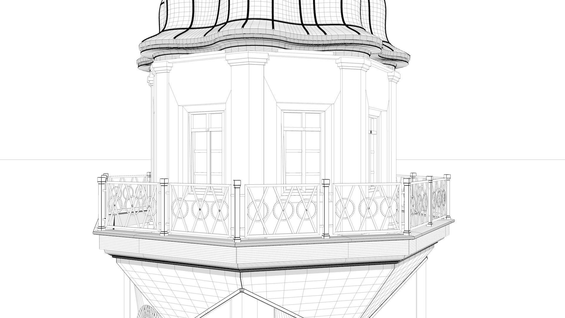 Maidens Tower  Istanbul  3D model_26