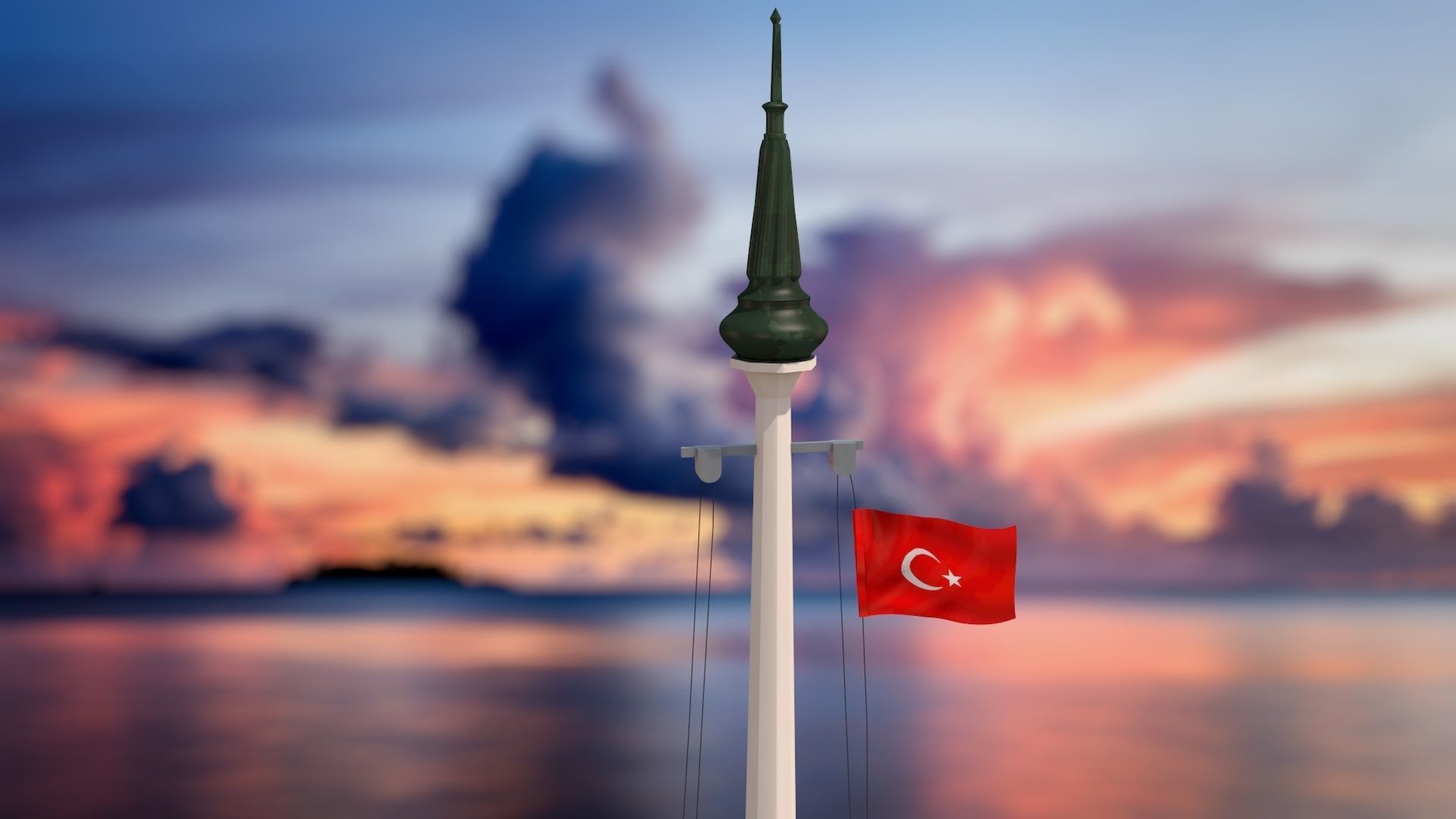 Maidens Tower  Istanbul  3D model_8