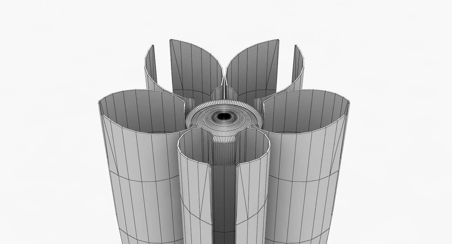 Tokyo 2020 Olympic Torch Low-poly 3D model_13