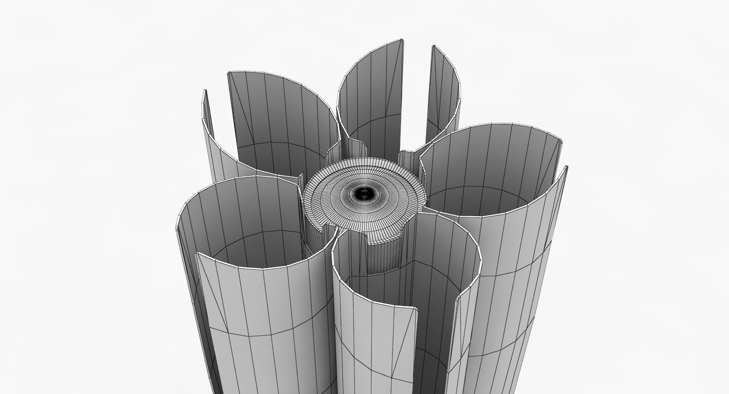 Tokyo 2020 Olympic Torch Low-poly 3D model_9