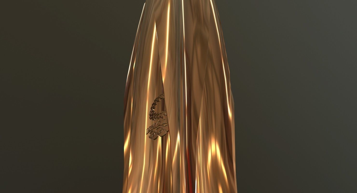 Tokyo 2020 Olympic Torch Low-poly 3D model_7