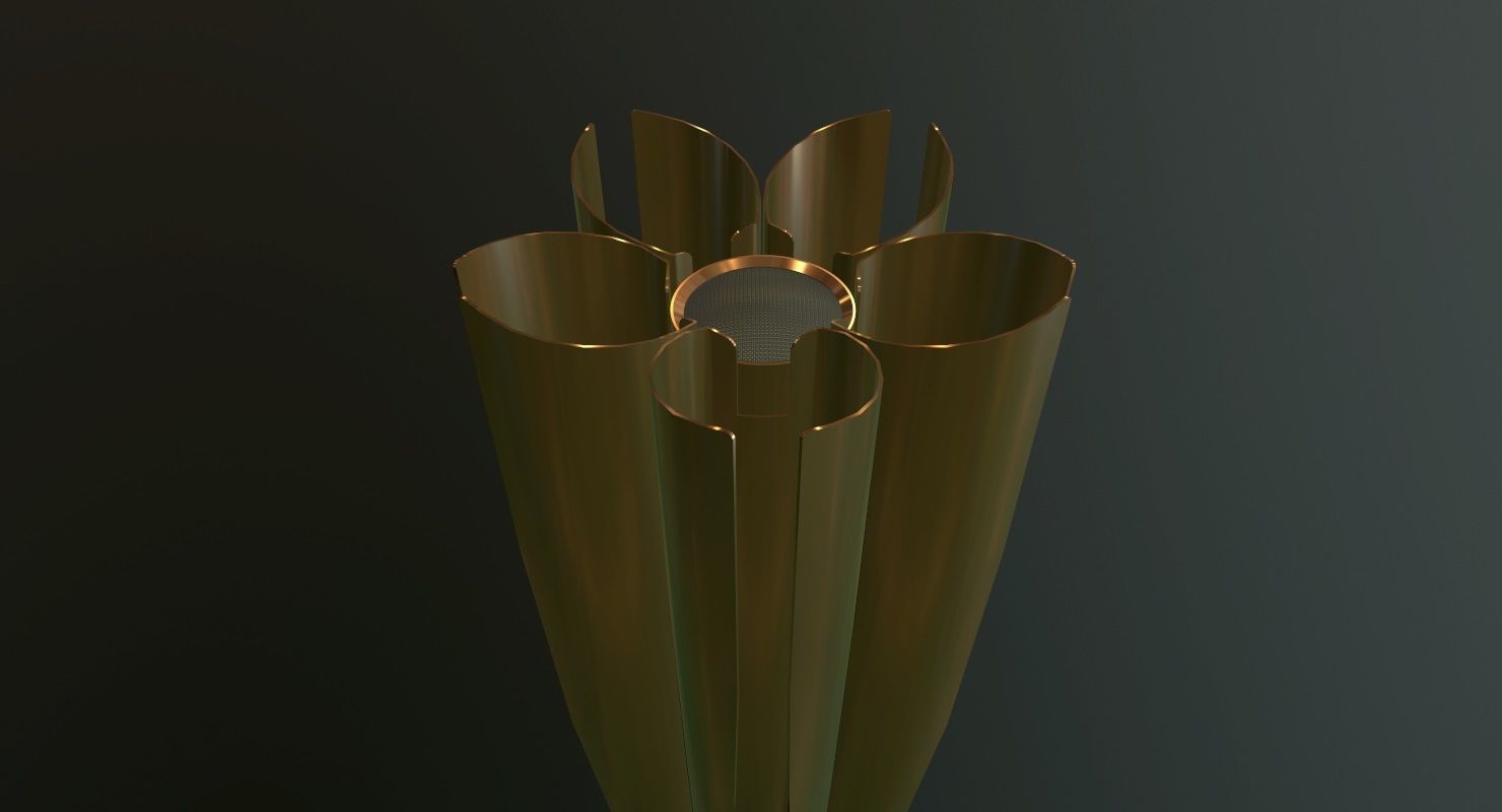 Tokyo 2020 Olympic Torch Low-poly 3D model_4