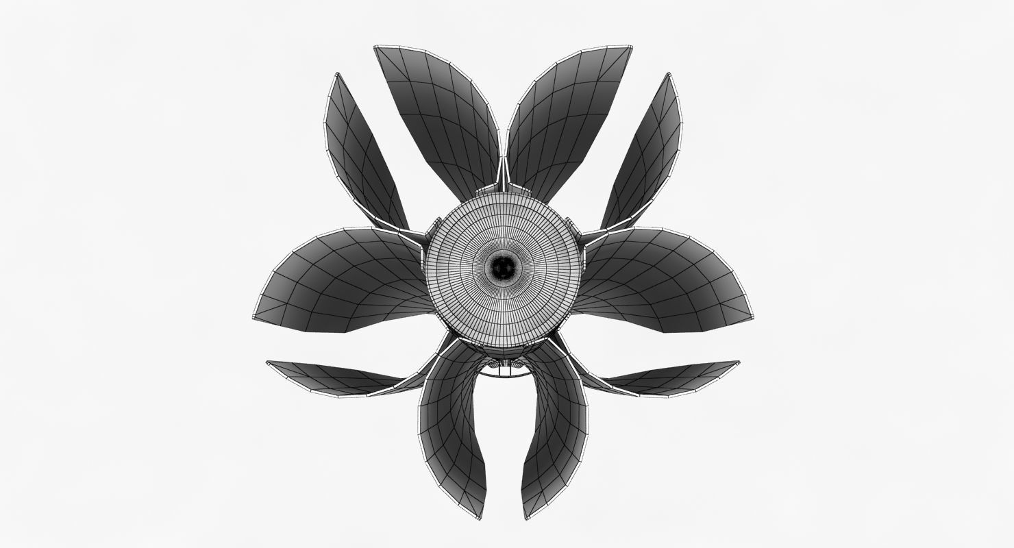 Tokyo 2020 Olympic Torch Low-poly 3D model_12