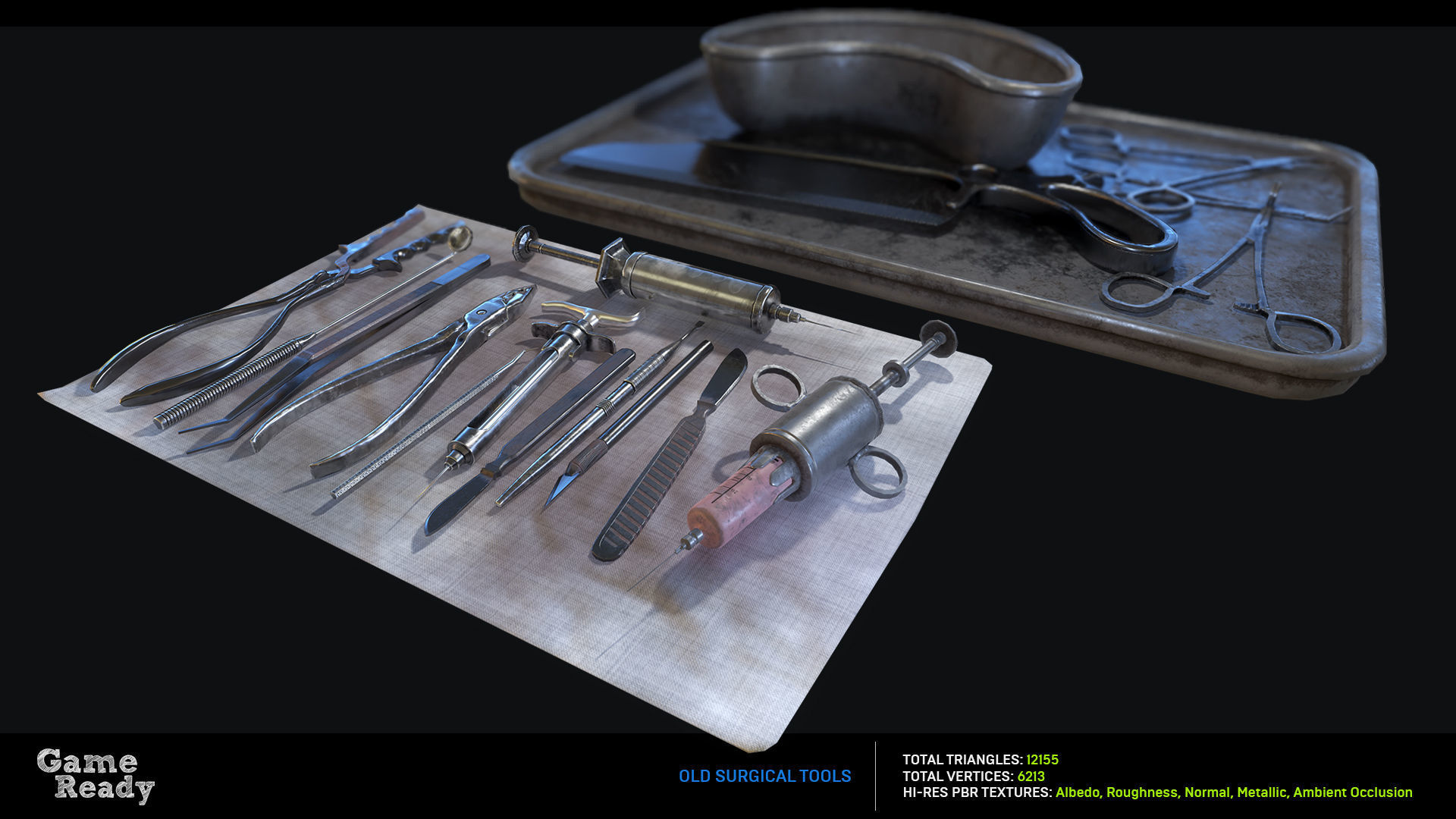 Morgue MegaPack Low-poly 3D model_19