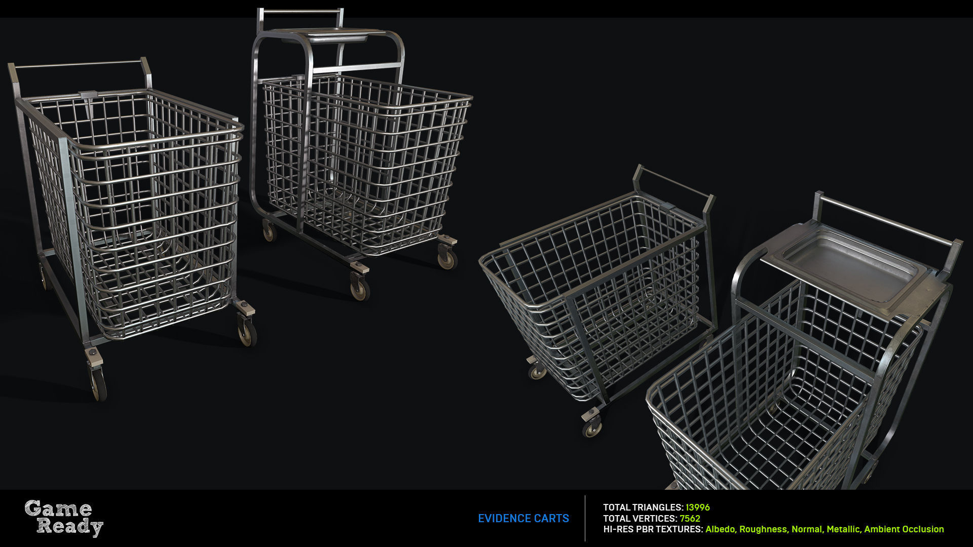 Morgue MegaPack Low-poly 3D model_31