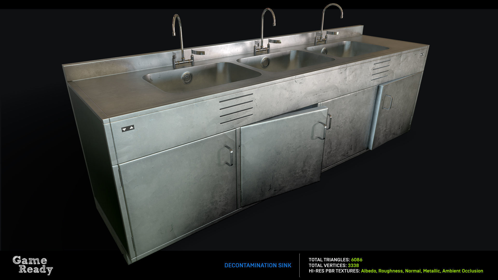 Morgue MegaPack Low-poly 3D model_29