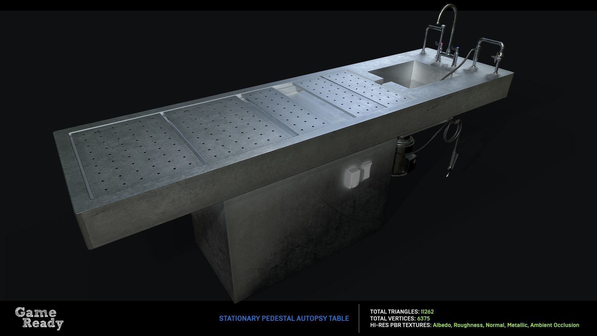 Morgue MegaPack Low-poly 3D model_16