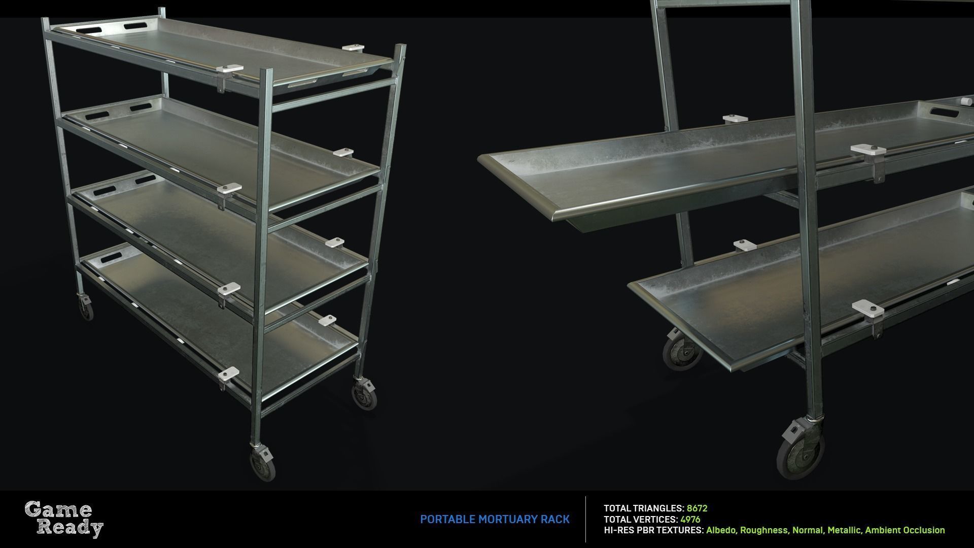 Morgue MegaPack Low-poly 3D model_37