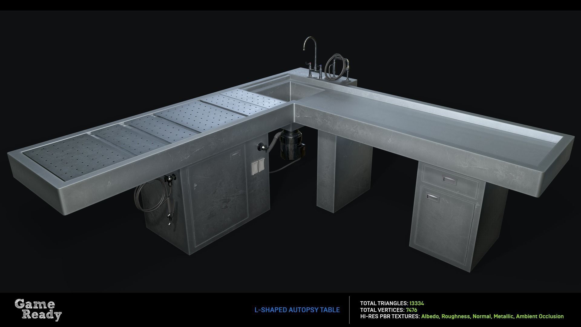 Morgue MegaPack Low-poly 3D model_17