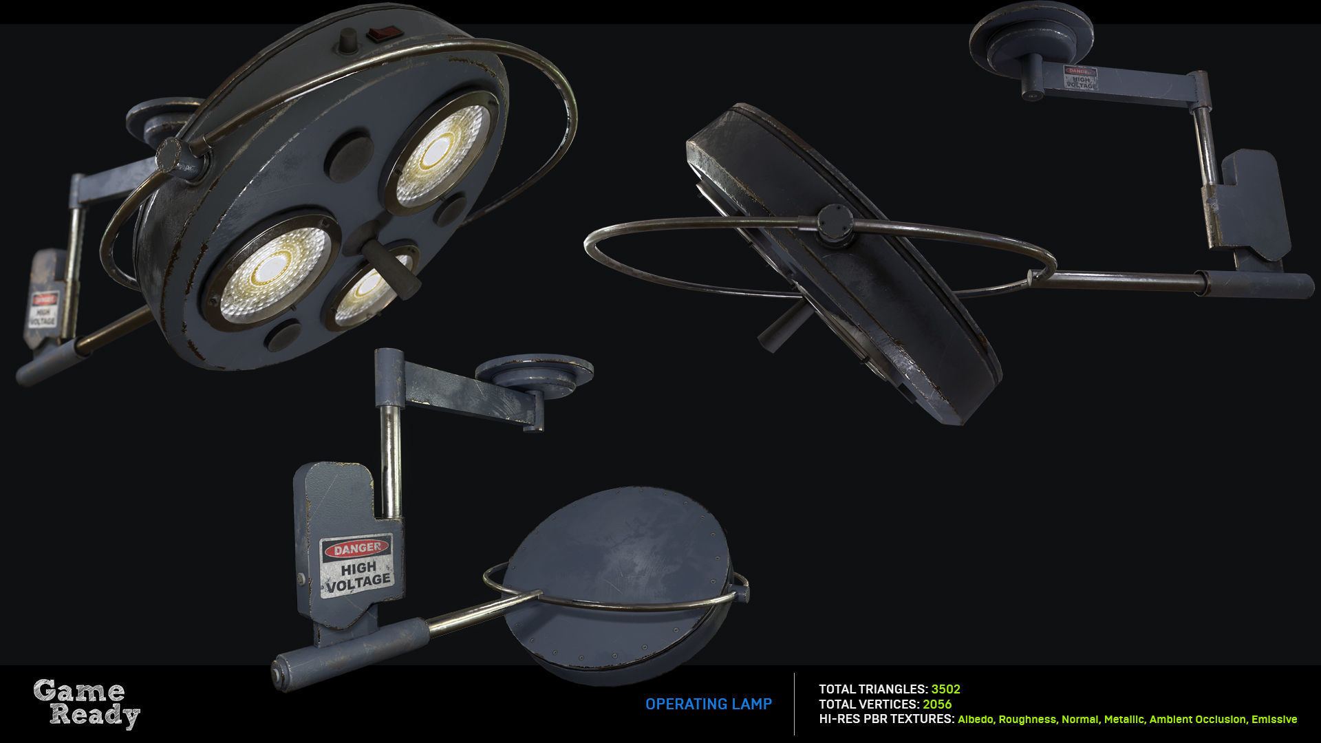 Morgue MegaPack Low-poly 3D model_8