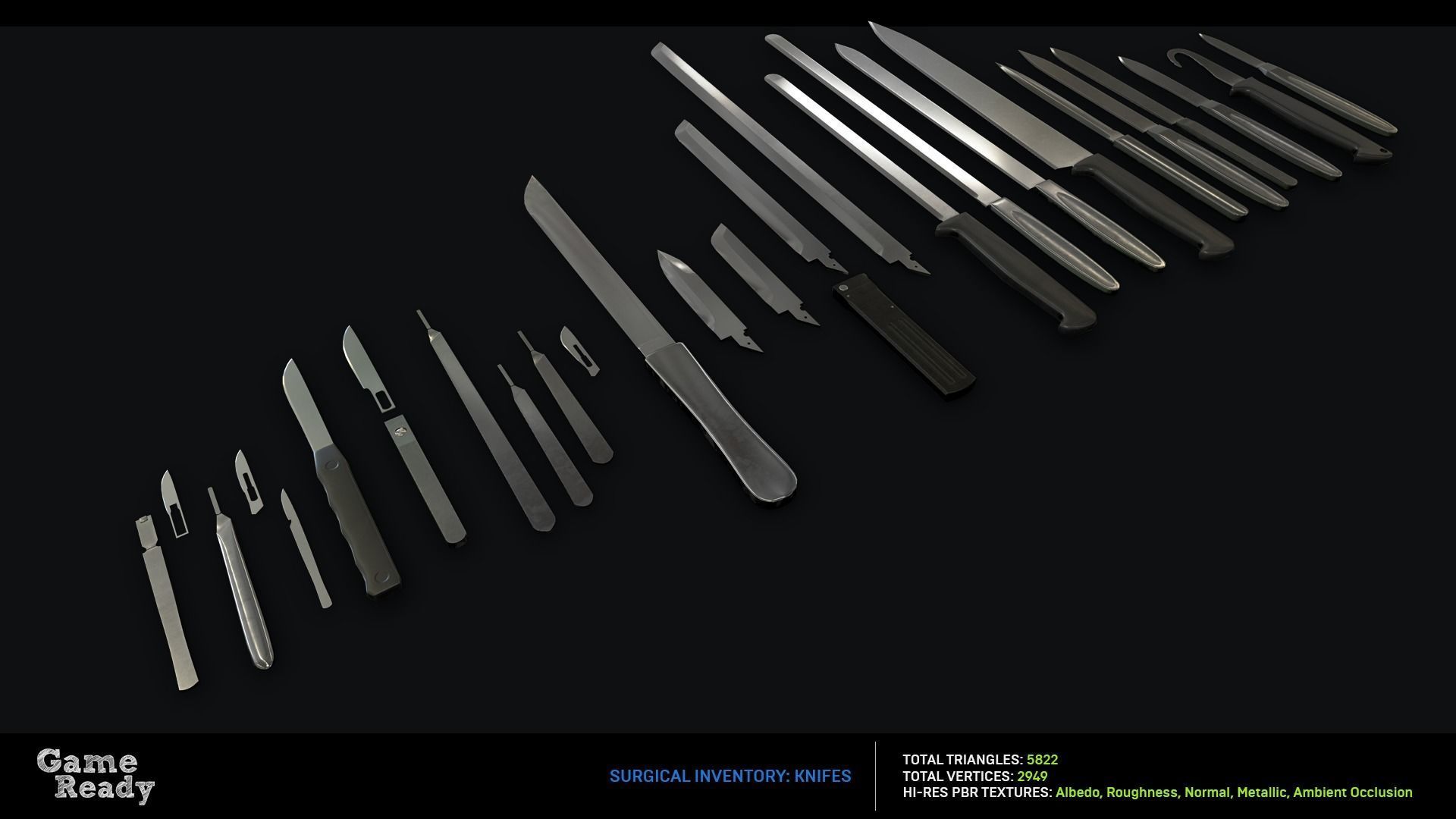 Morgue MegaPack Low-poly 3D model_25