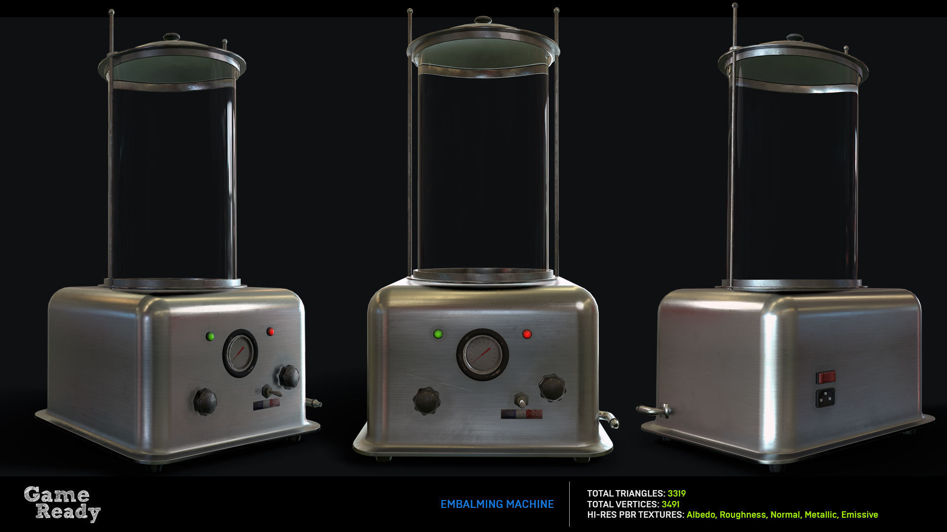 Morgue MegaPack Low-poly 3D model_20