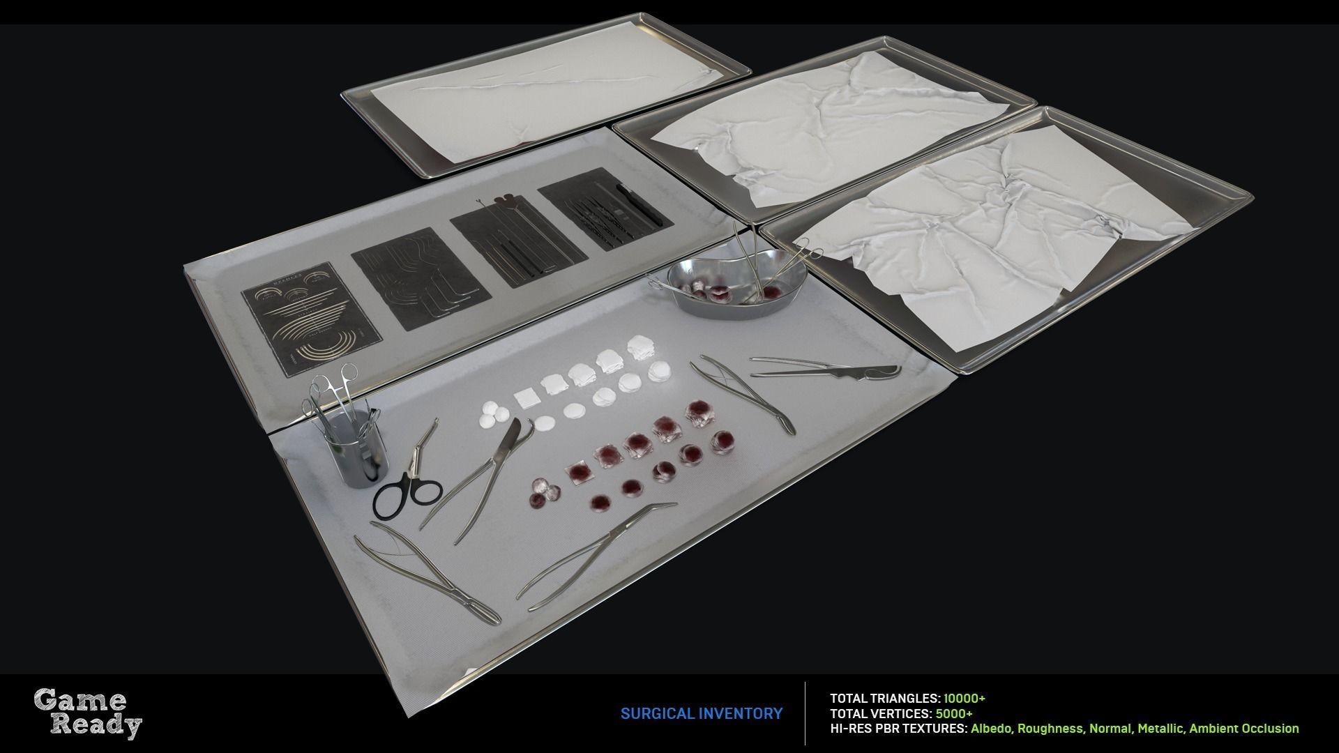 Morgue MegaPack Low-poly 3D model_21