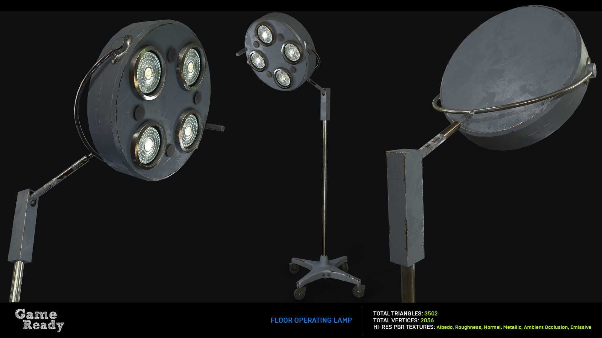 Morgue MegaPack Low-poly 3D model_9
