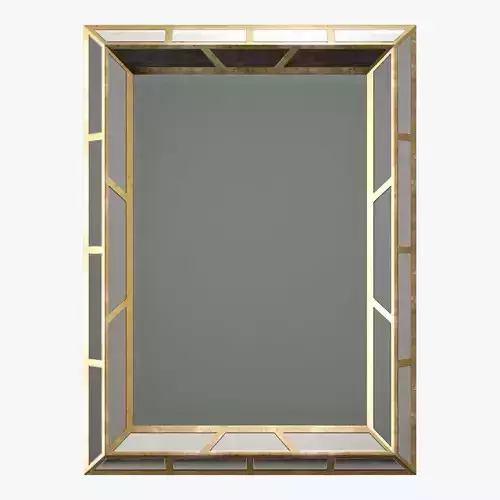 Paragon aged gold mirror 3D model