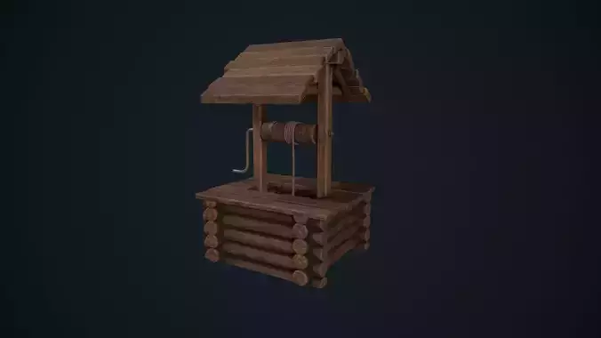 Wooden Wishing Well
