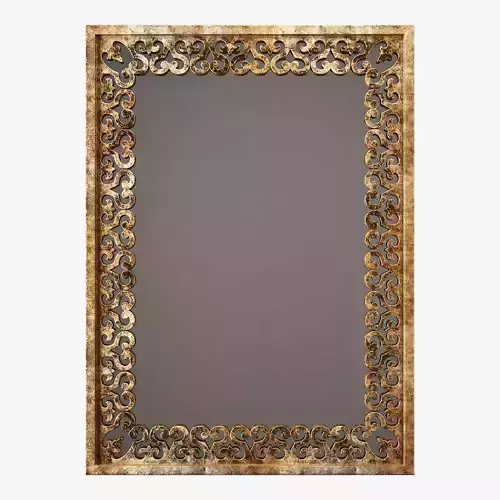 Surya becklin rectangular wall mirror 3D model