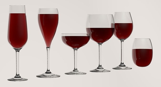 Wine Glasses 3D model 2