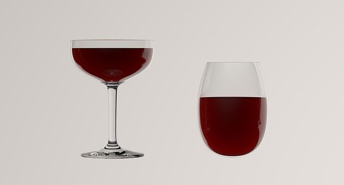 Wine Glasses 3D model 6