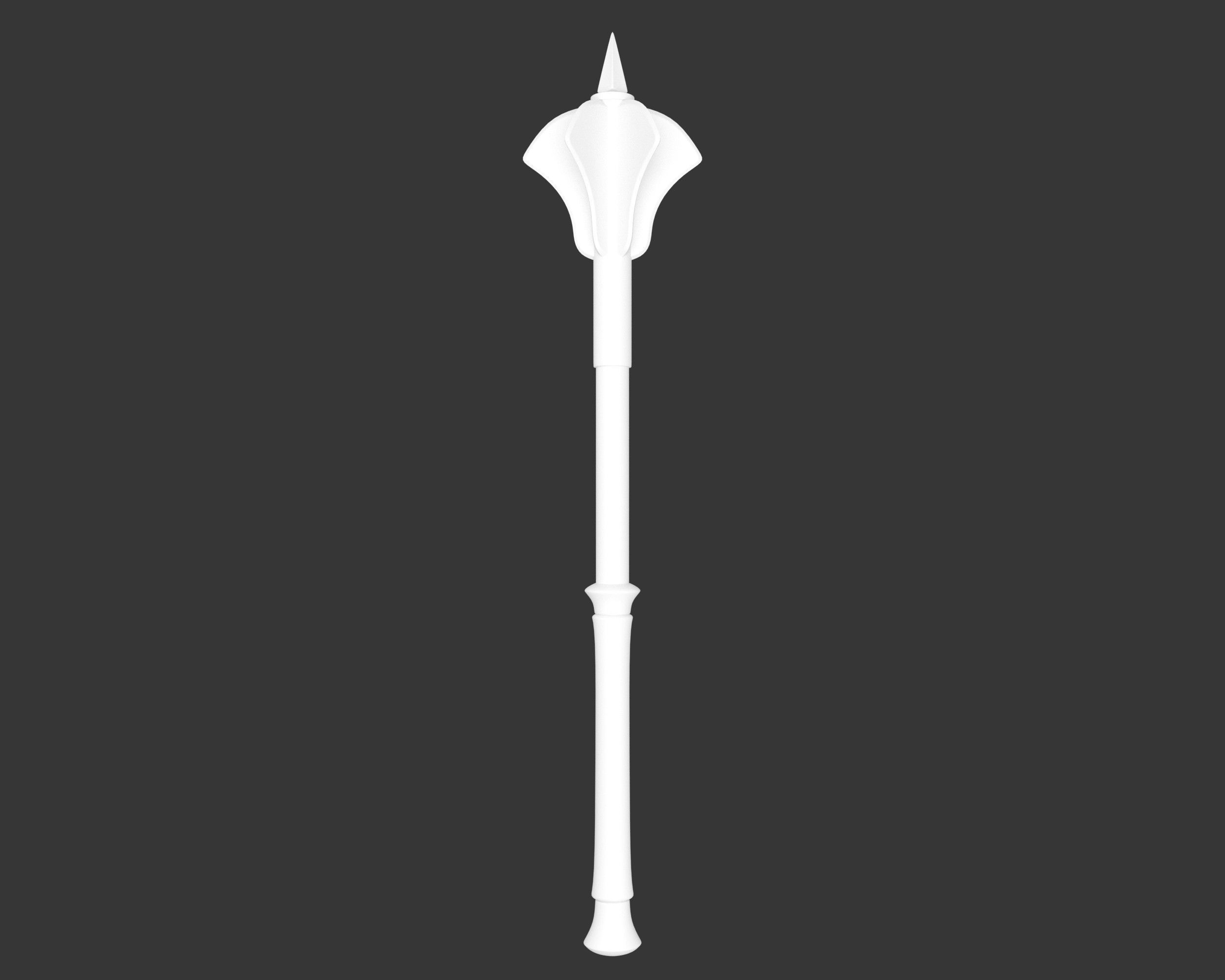 Medieval Elegant Weapon Mace Low-poly 3D model_4