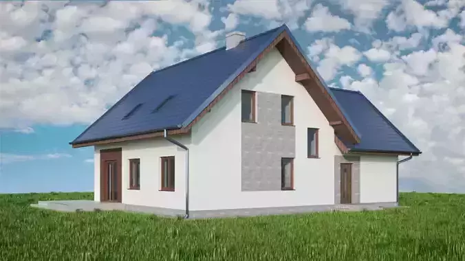 3D House model by blender