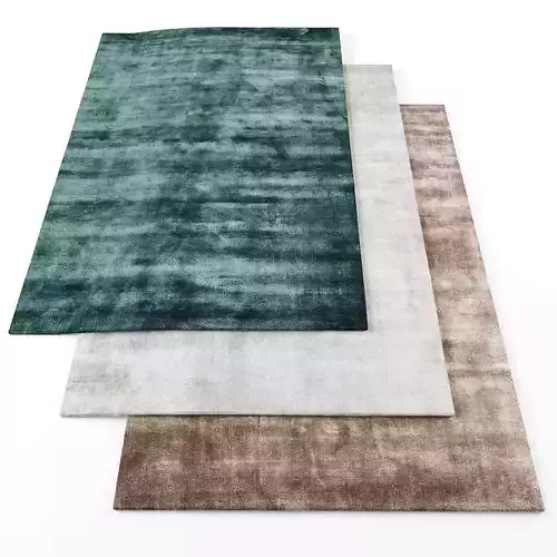 Rugs-475 three rugs Low-poly 3D model