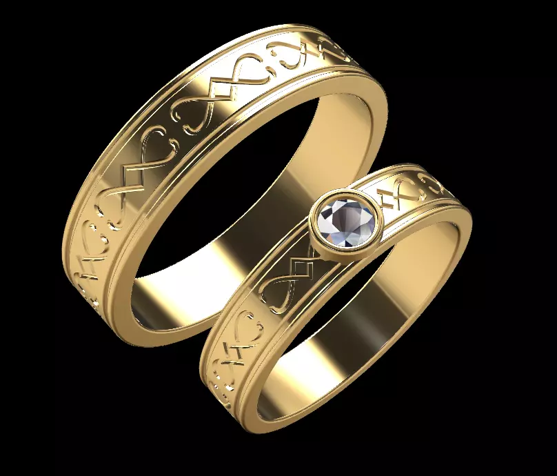 WEDDING BAND 02 Free 3D print model
