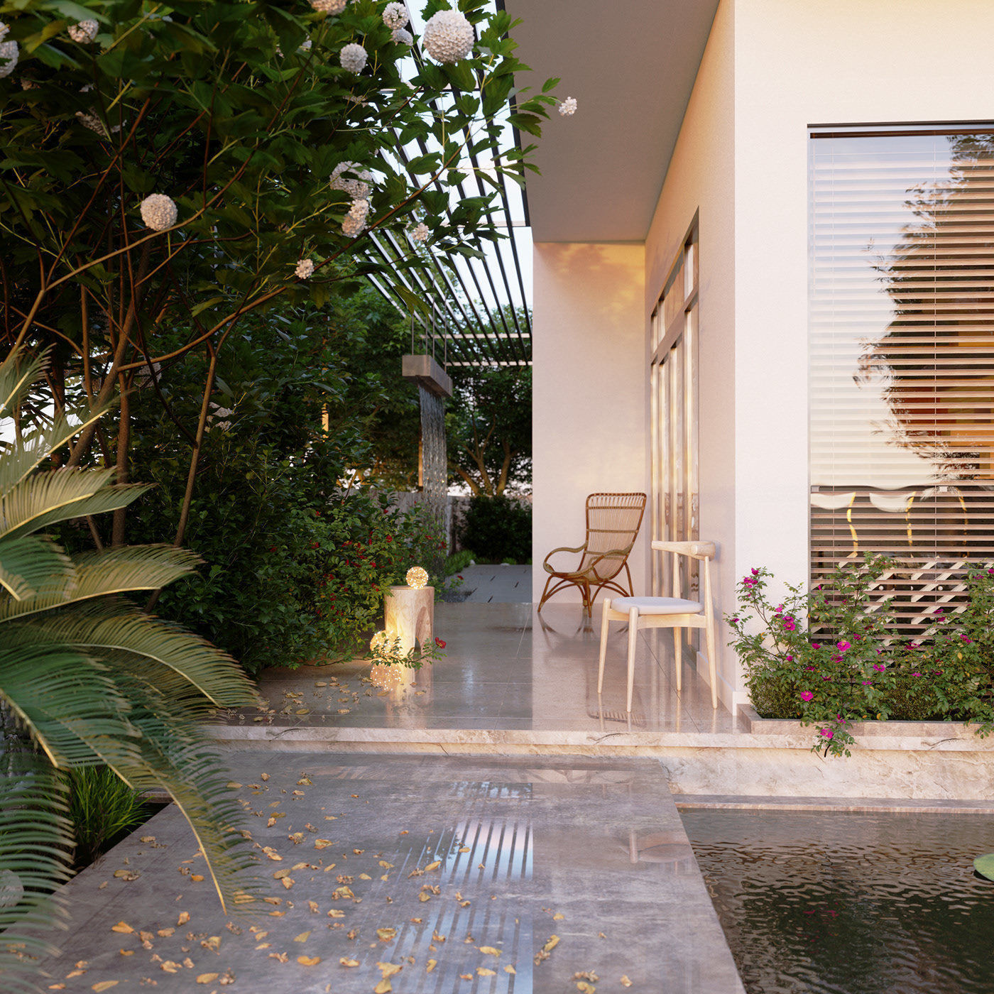 The Backyard Exterior Scene 3D model 3D model_3