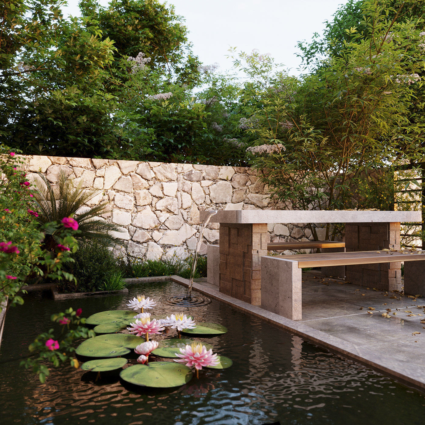 The Backyard Exterior Scene 3D model 3D model_1