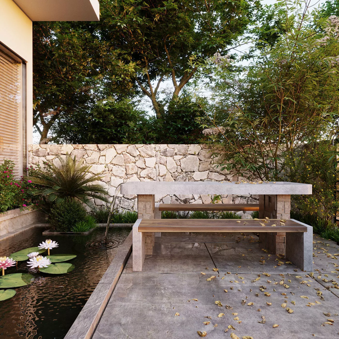 The Backyard Exterior Scene 3D model 3D model_0