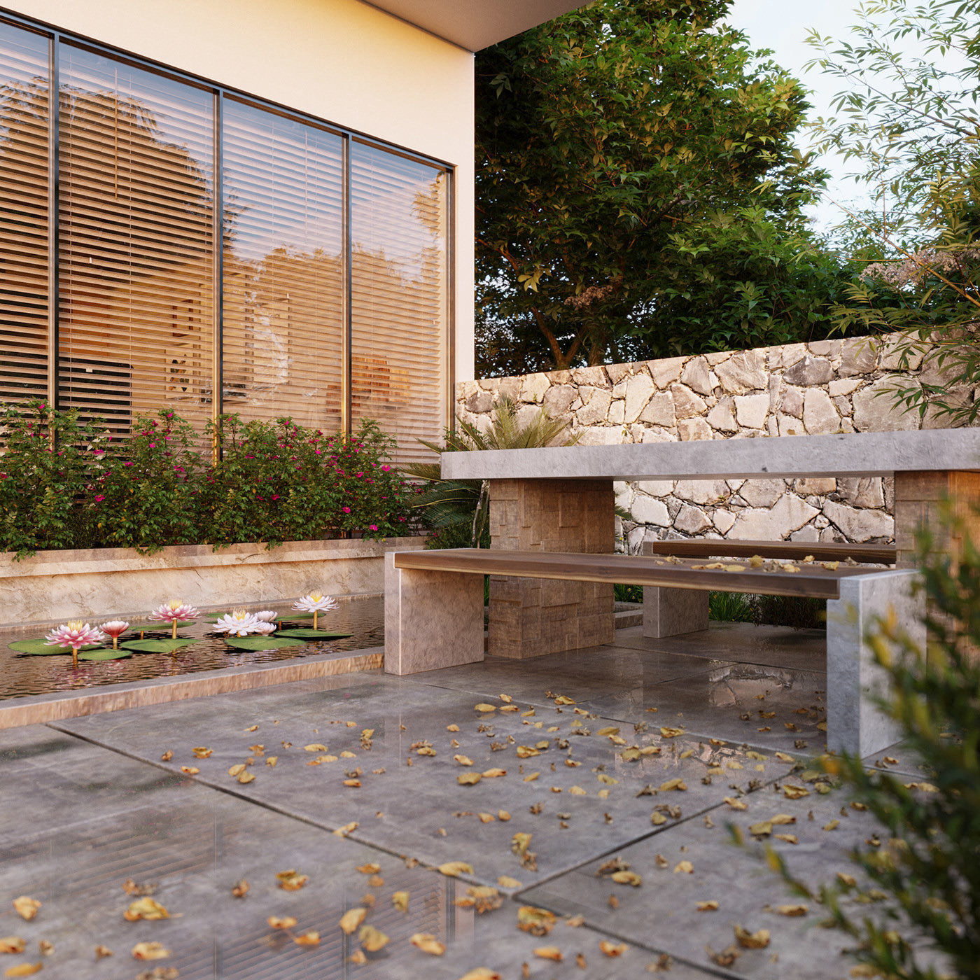 The Backyard Exterior Scene 3D model 3D model_2