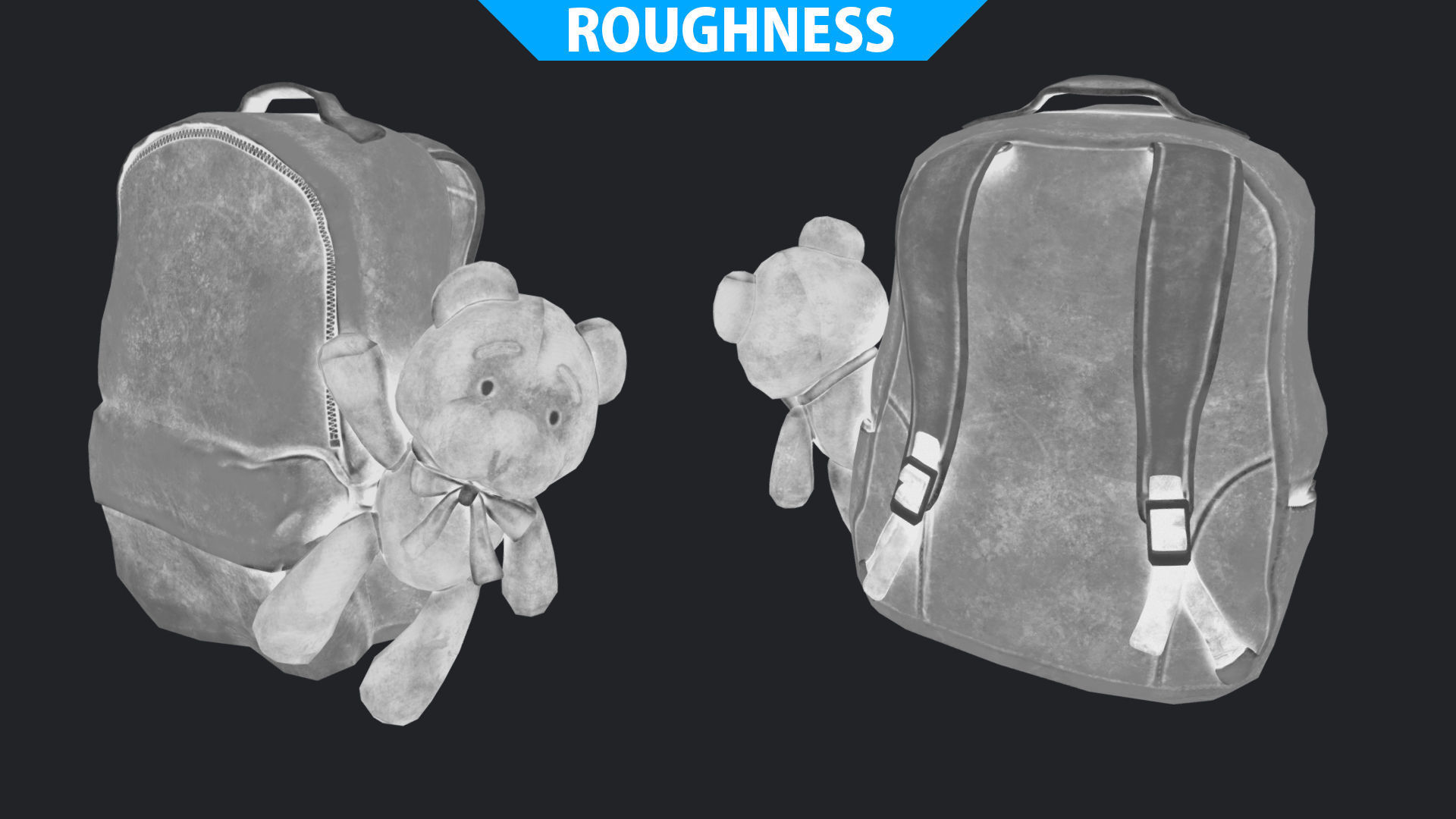 Baggy Bear Bag Low-poly 3D model_17