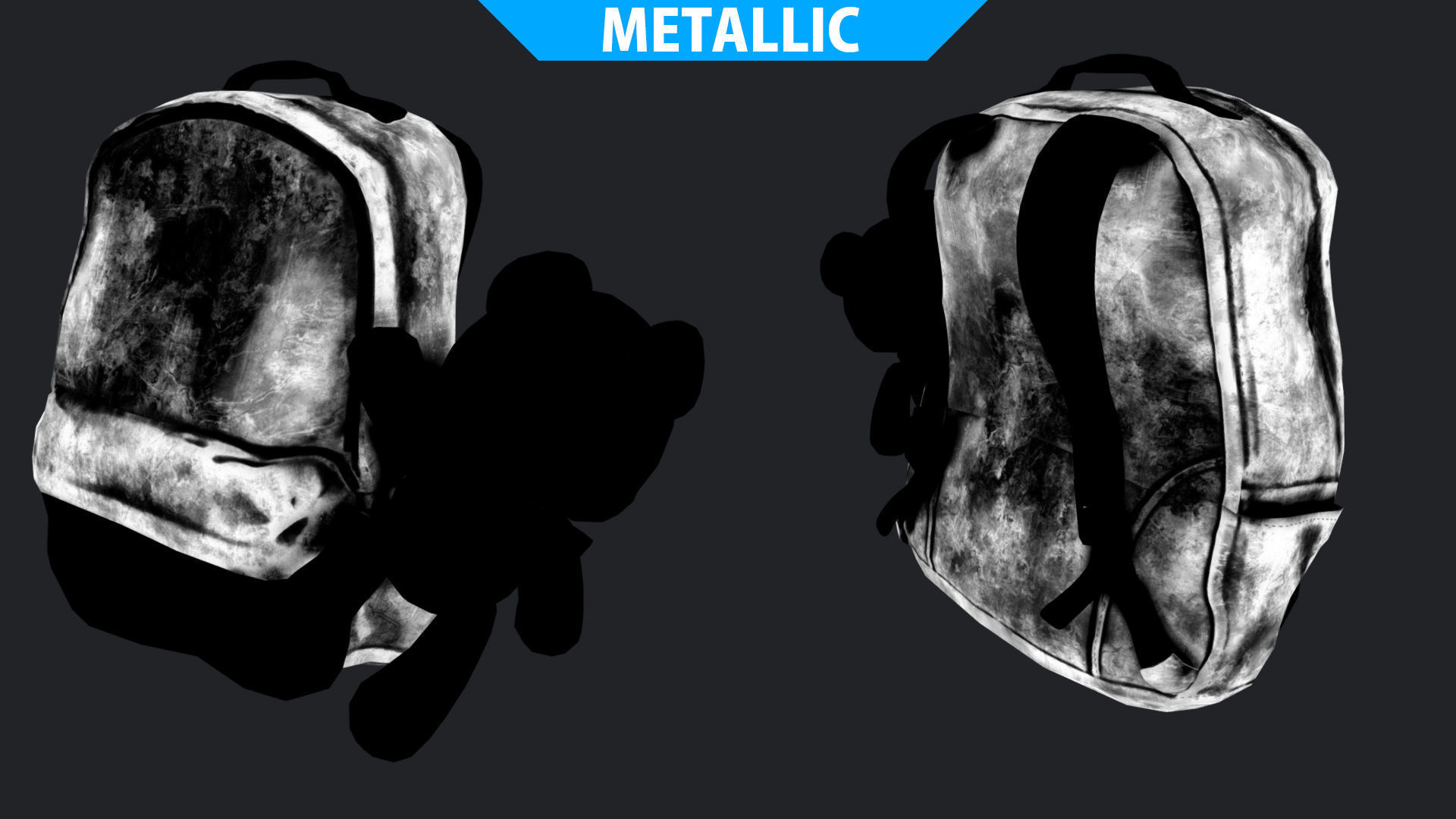 Baggy Bear Bag Low-poly 3D model_16