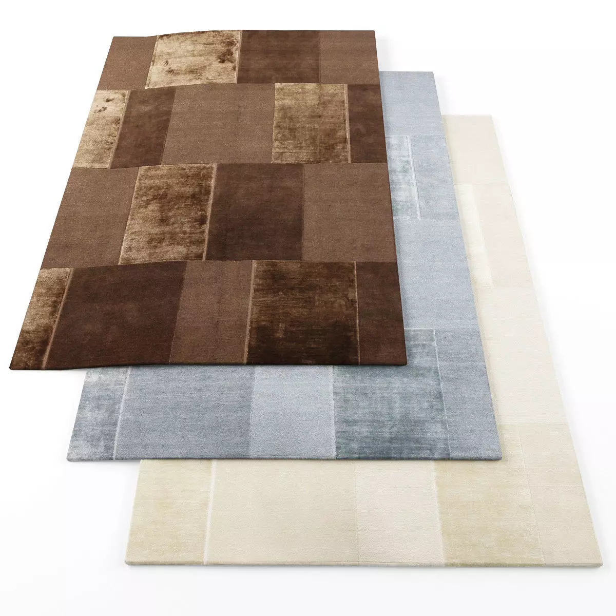 Rugs-489 three rugs Low-poly 3D model_0