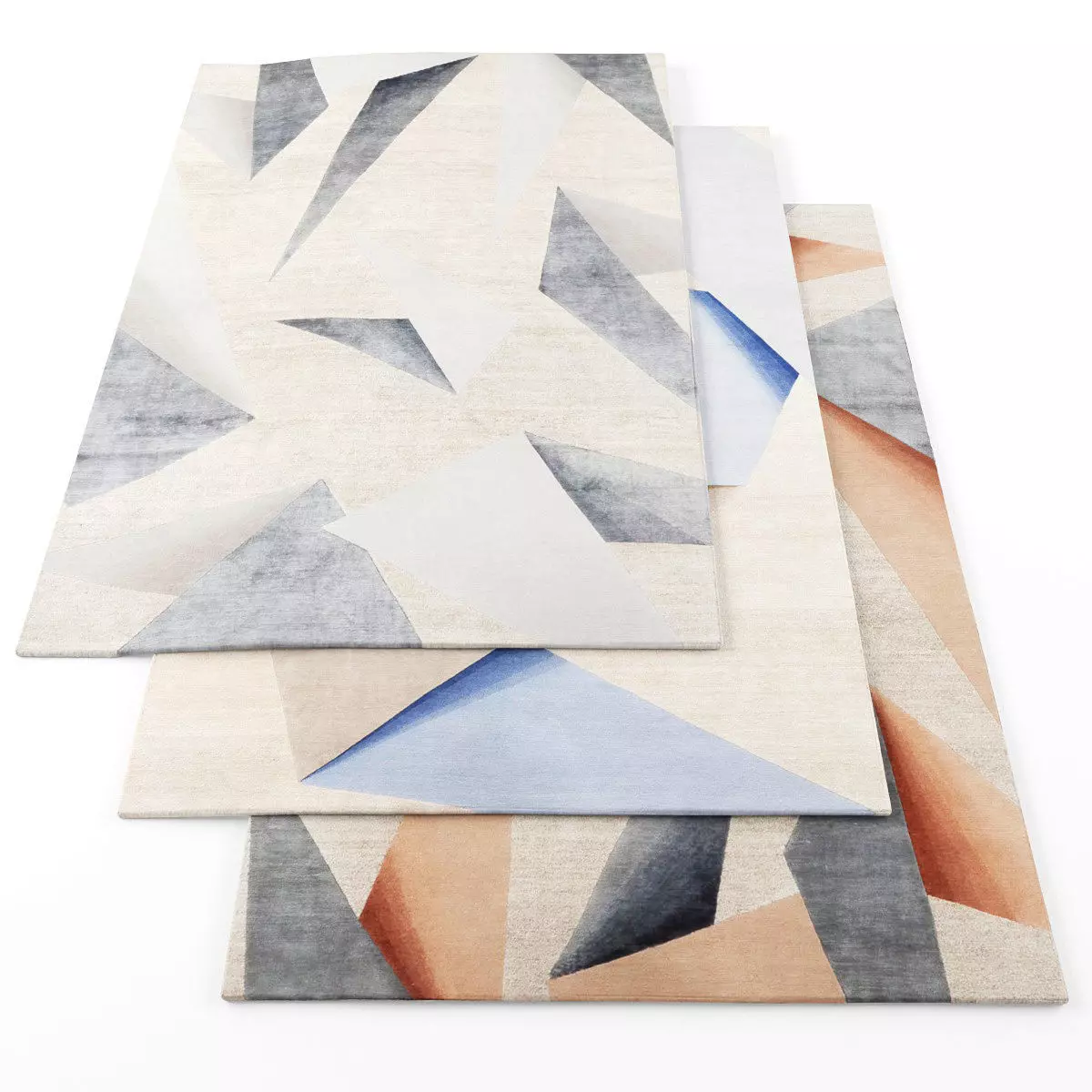 Rugs-491 geometric rugs Low-poly 3D model_0