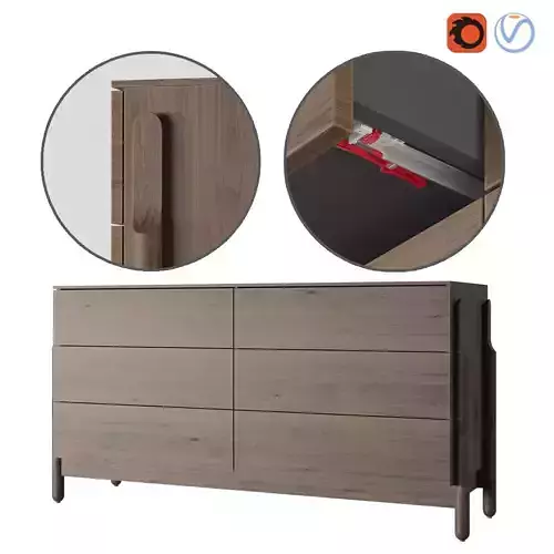 Ash Set-Drawer 3D model