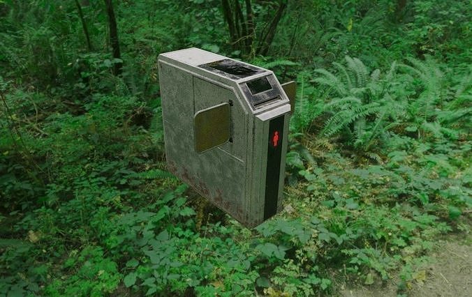 Ticket Barrier - Also with Element3D version Free 3D model
