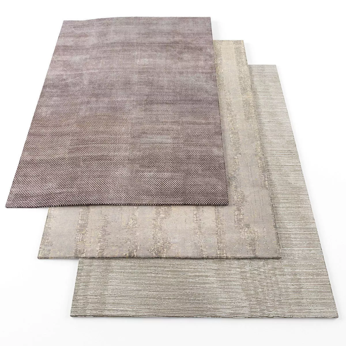 Rugs-499 three rugs Low-poly 3D model_0
