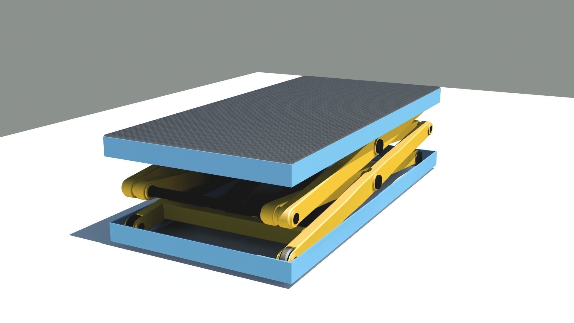 Scissor lift Low-poly 3D model_6