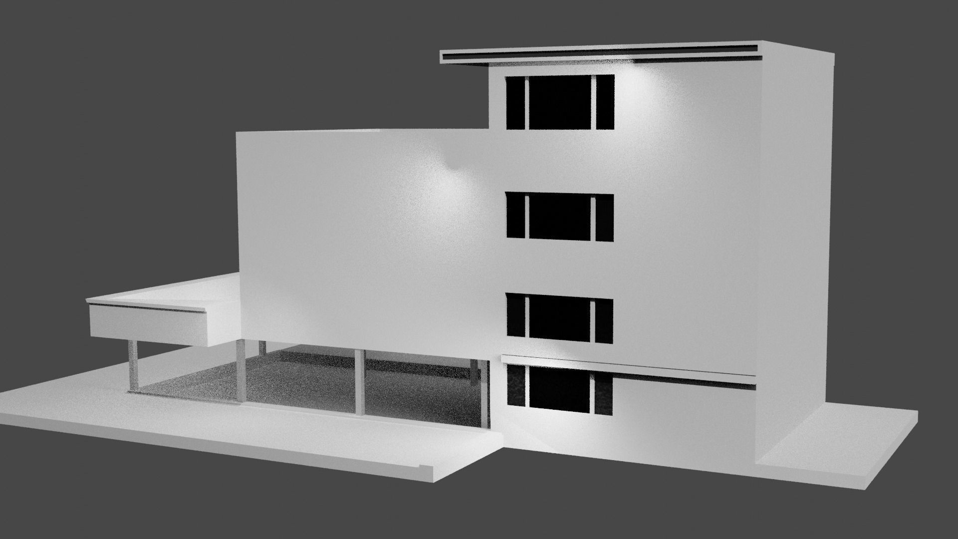 Concept building Free low-poly 3D model_3