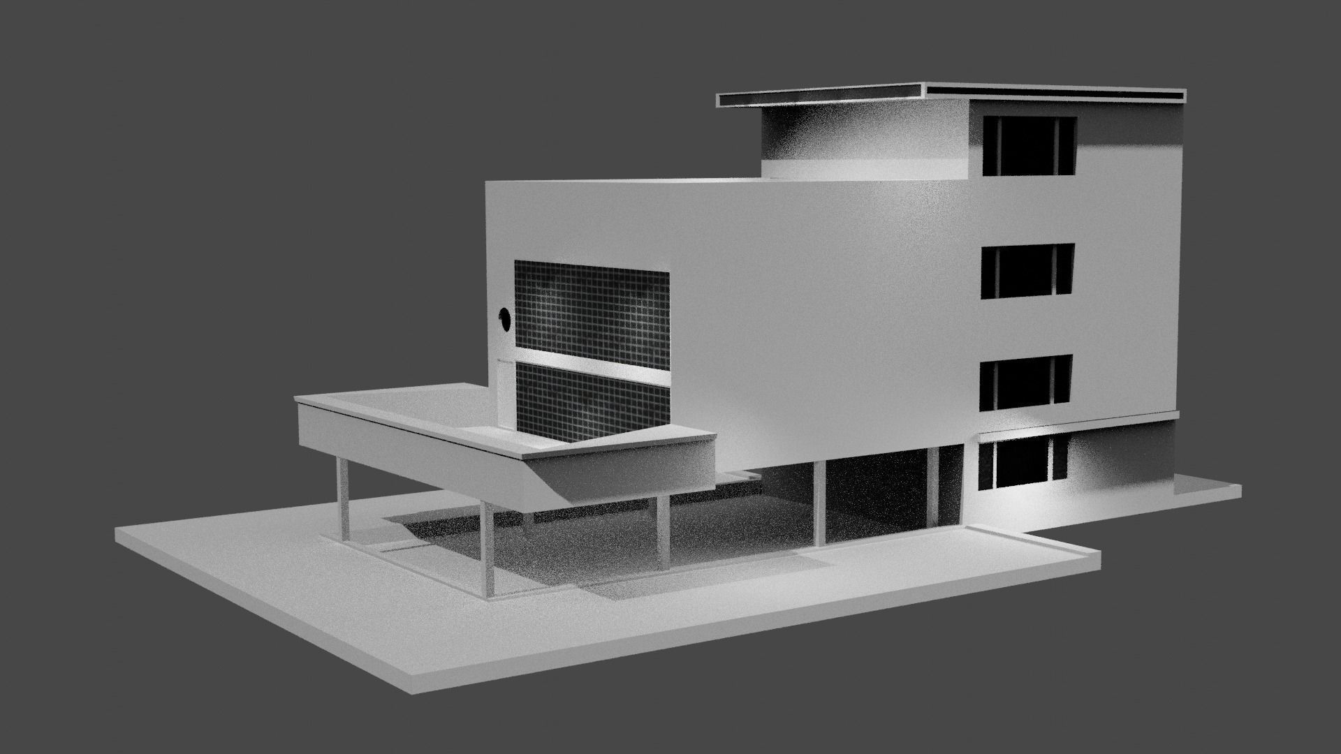 Concept building Free low-poly 3D model_4