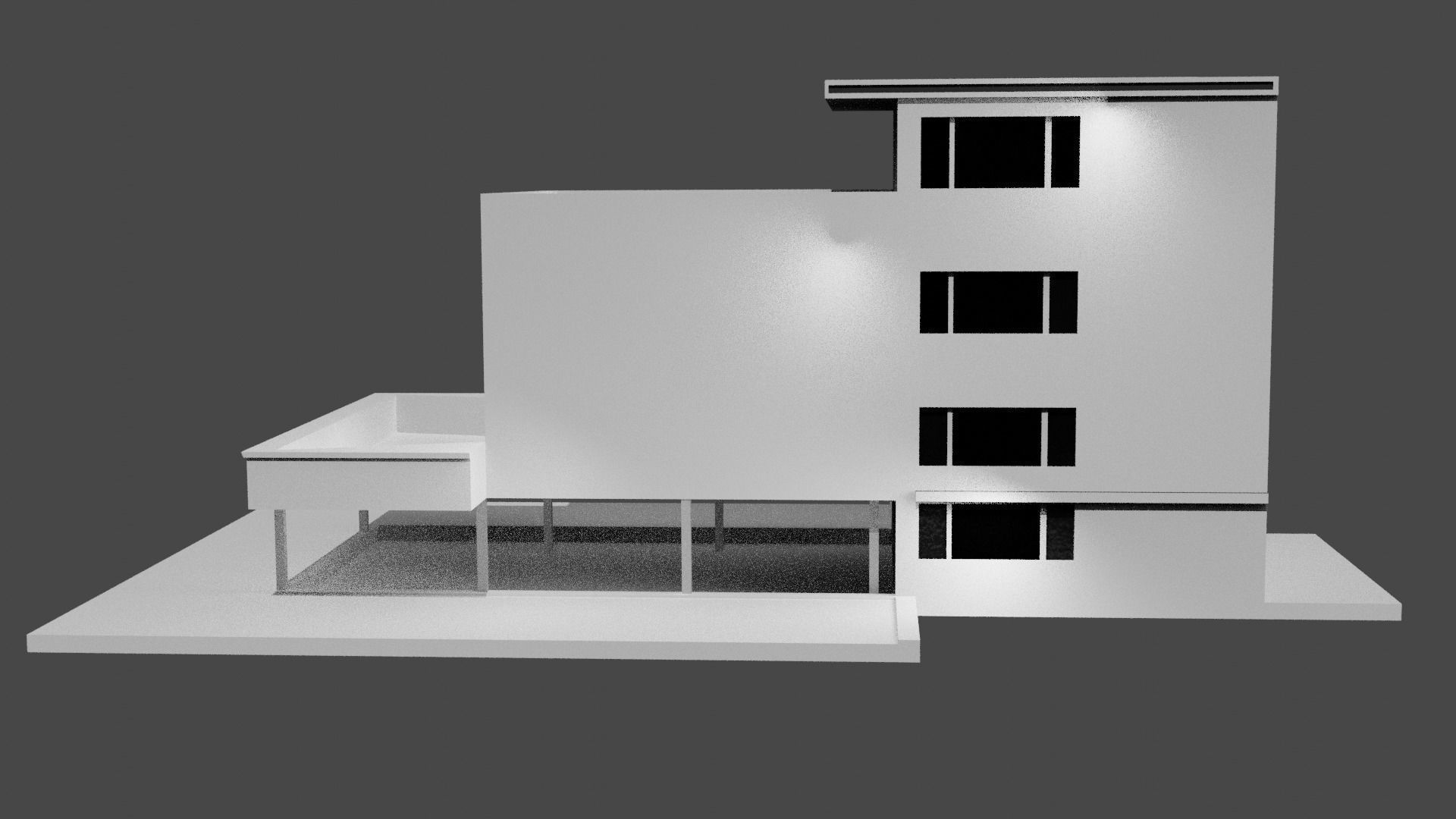 Concept building Free low-poly 3D model_2