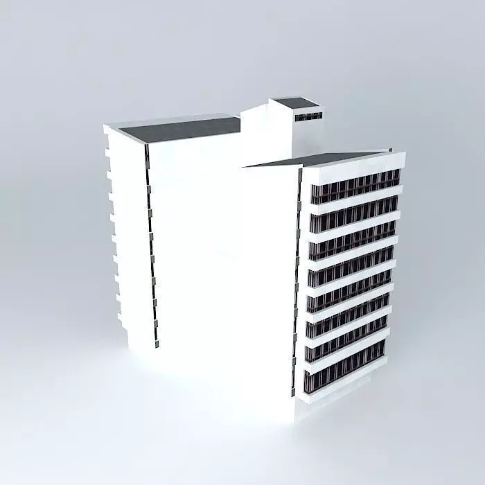 Caja Agraria building sincelejo Free 3D model_0