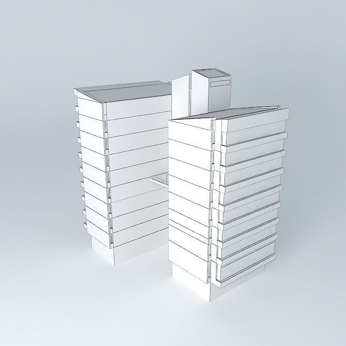 Caja Agraria building sincelejo Free 3D model_3