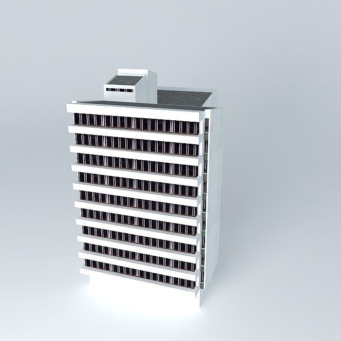 Caja Agraria building sincelejo Free 3D model_1