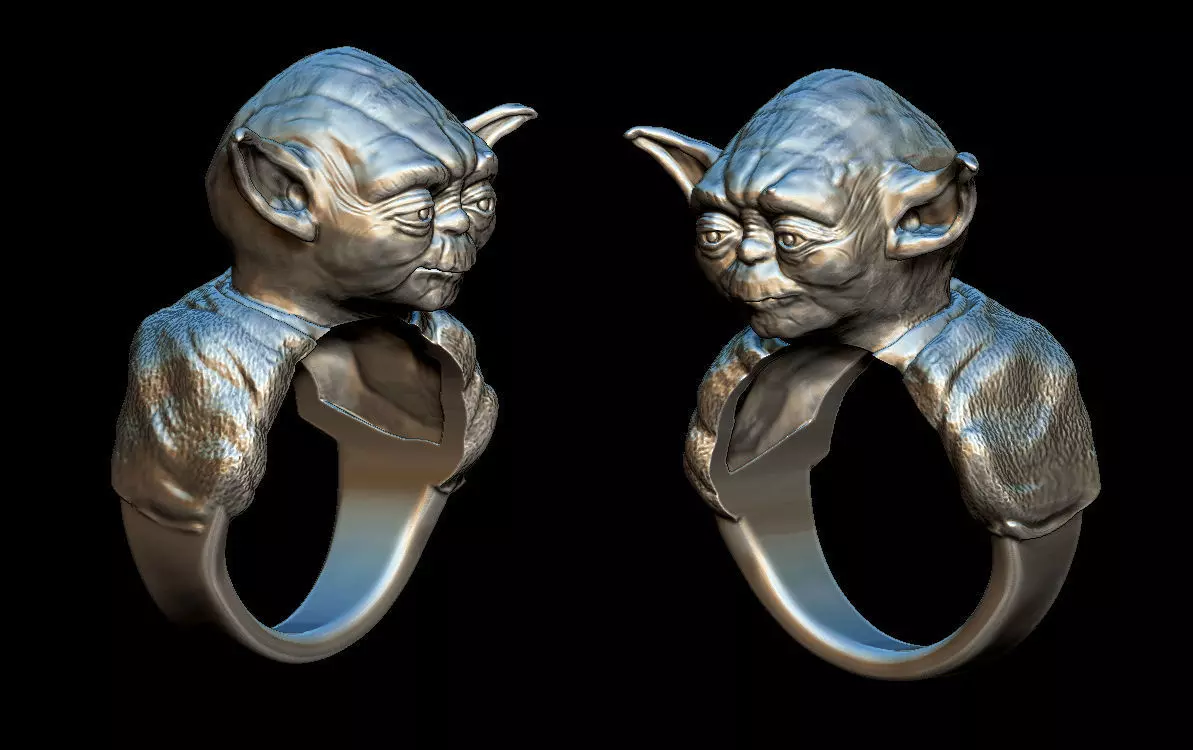 Yoda ring 3D print model