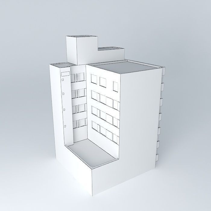 Building Banco de Occidente (incelejo Free 3D model_4