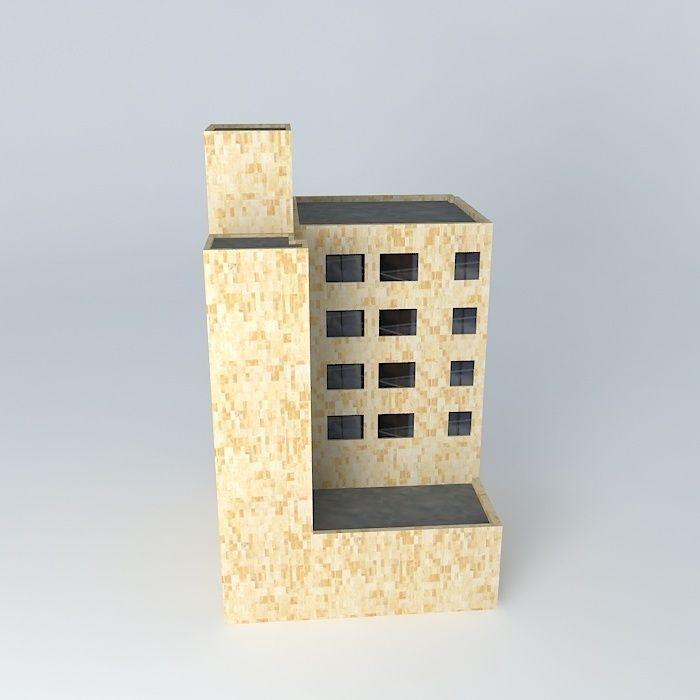 Building Banco de Occidente (incelejo Free 3D model_2